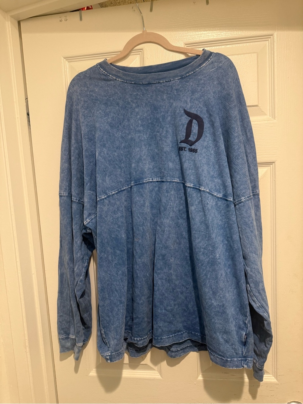 Disney Blue Mineral-Wash Pullover Sweater